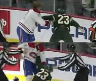 Watch: Kaiden Guhle's big hit on Kirill Kaprizov sparks fight with 5'9" Marco Rossi