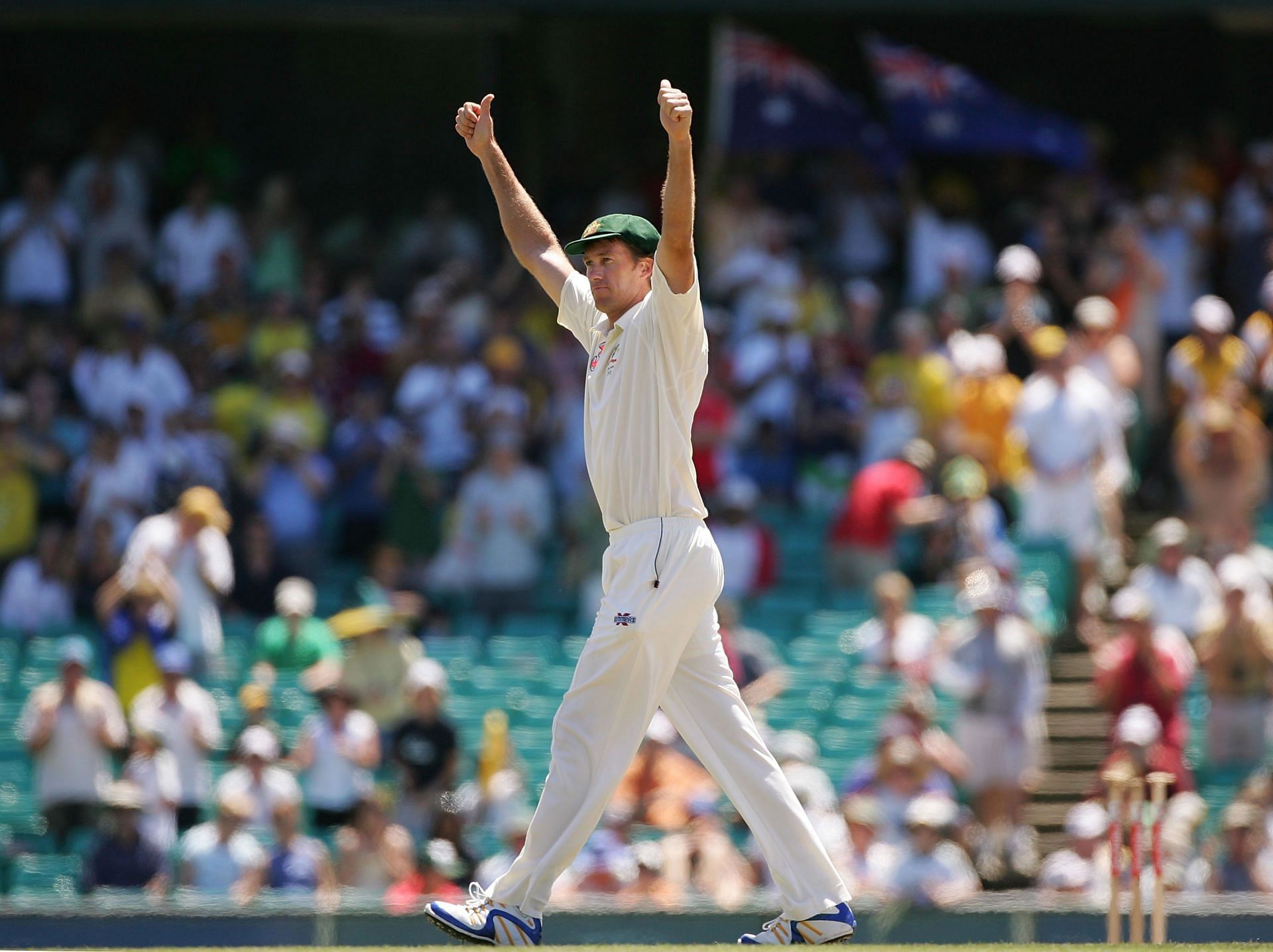 Glenn McGrath during Fifth Test - Australia v England: Day Four [Getty Images]