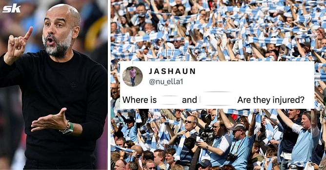 "Another L", "How can we compete" - Manchester City fans lose their minds as 2 key players miss Luton Town clash due to injuries
