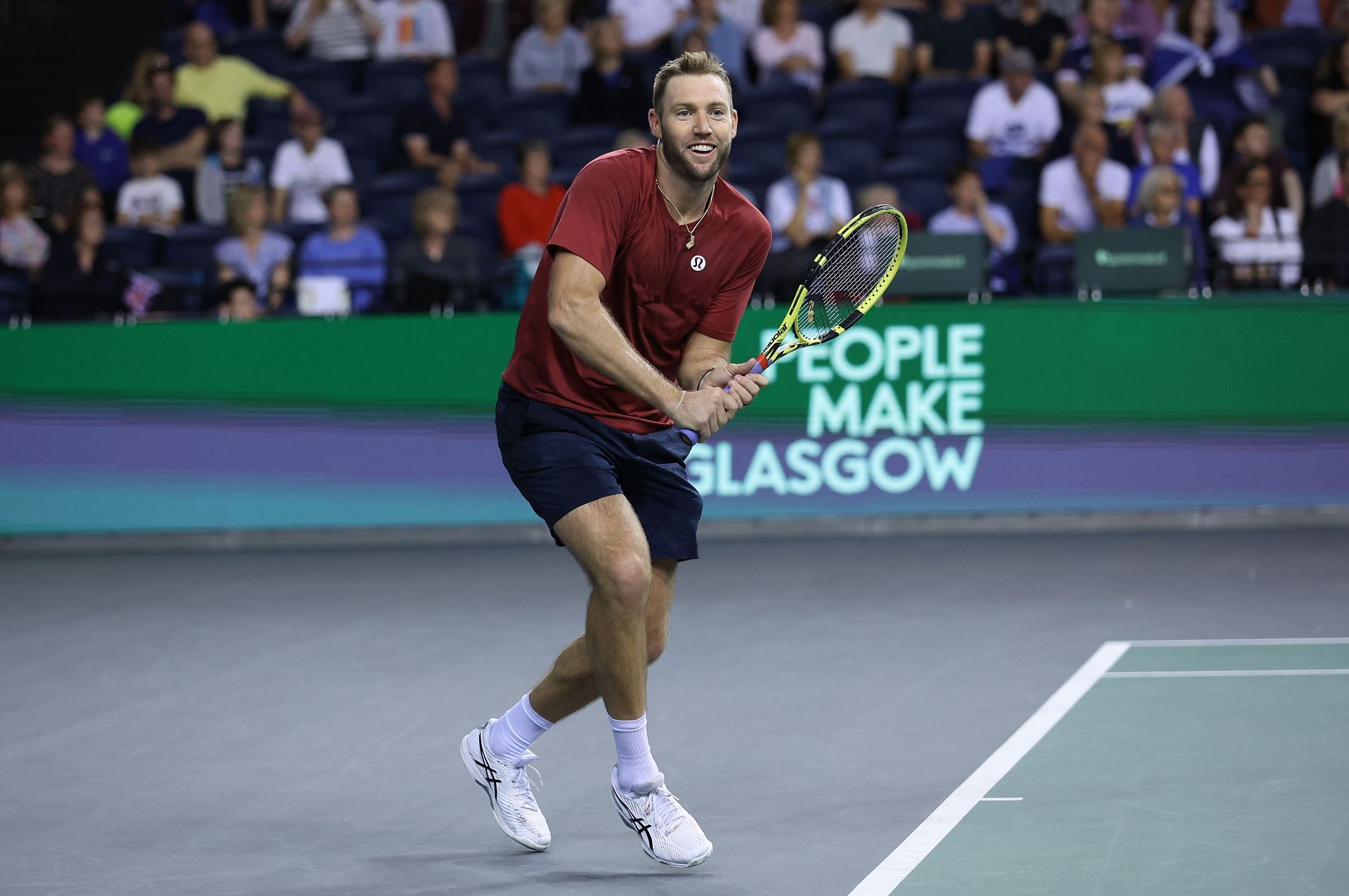 Jack Sock at the 2022 Davis Cup.