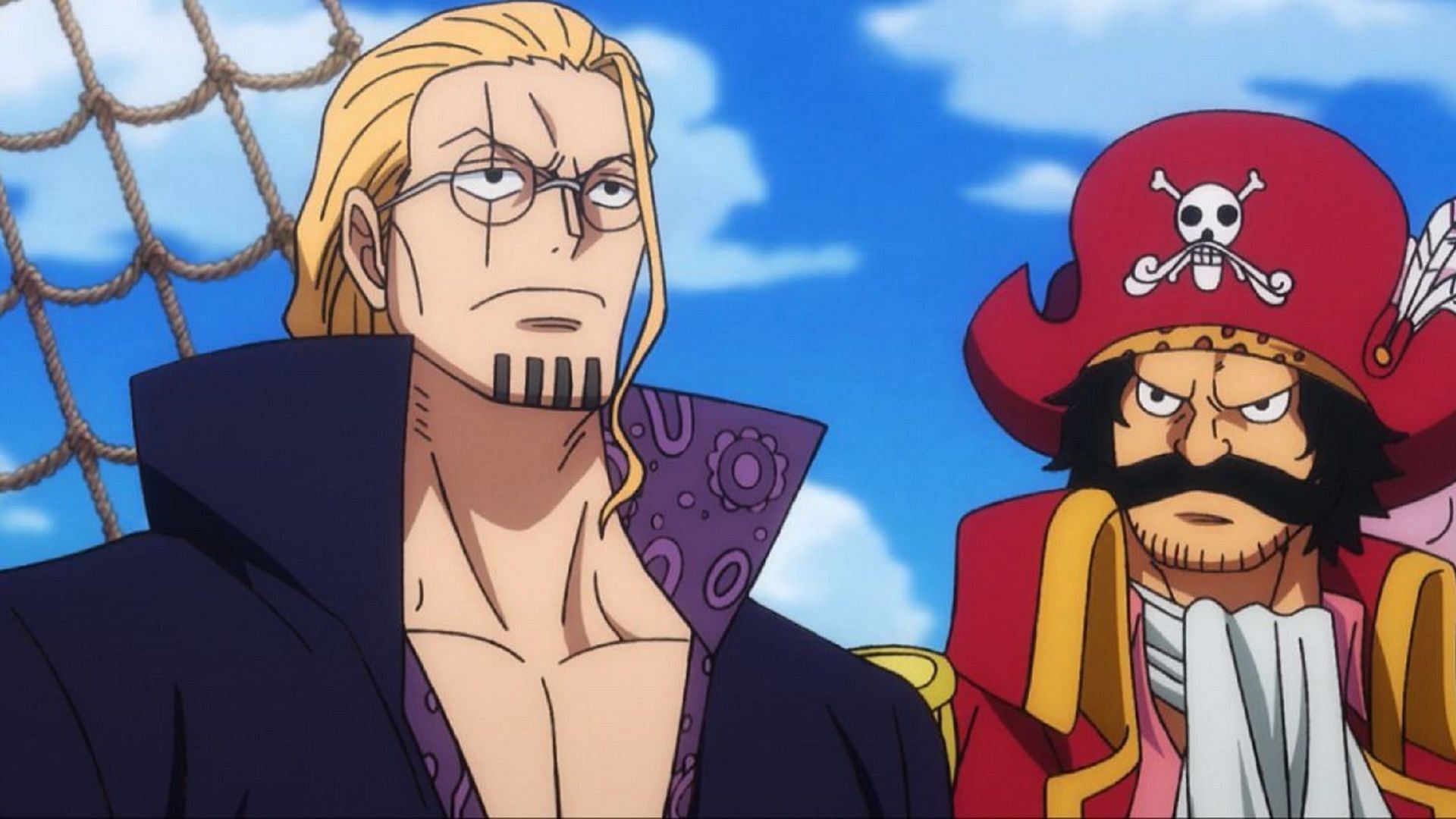 Silvers Rayleigh and Gol D. Roger (Image via Toei Animation, One Piece)