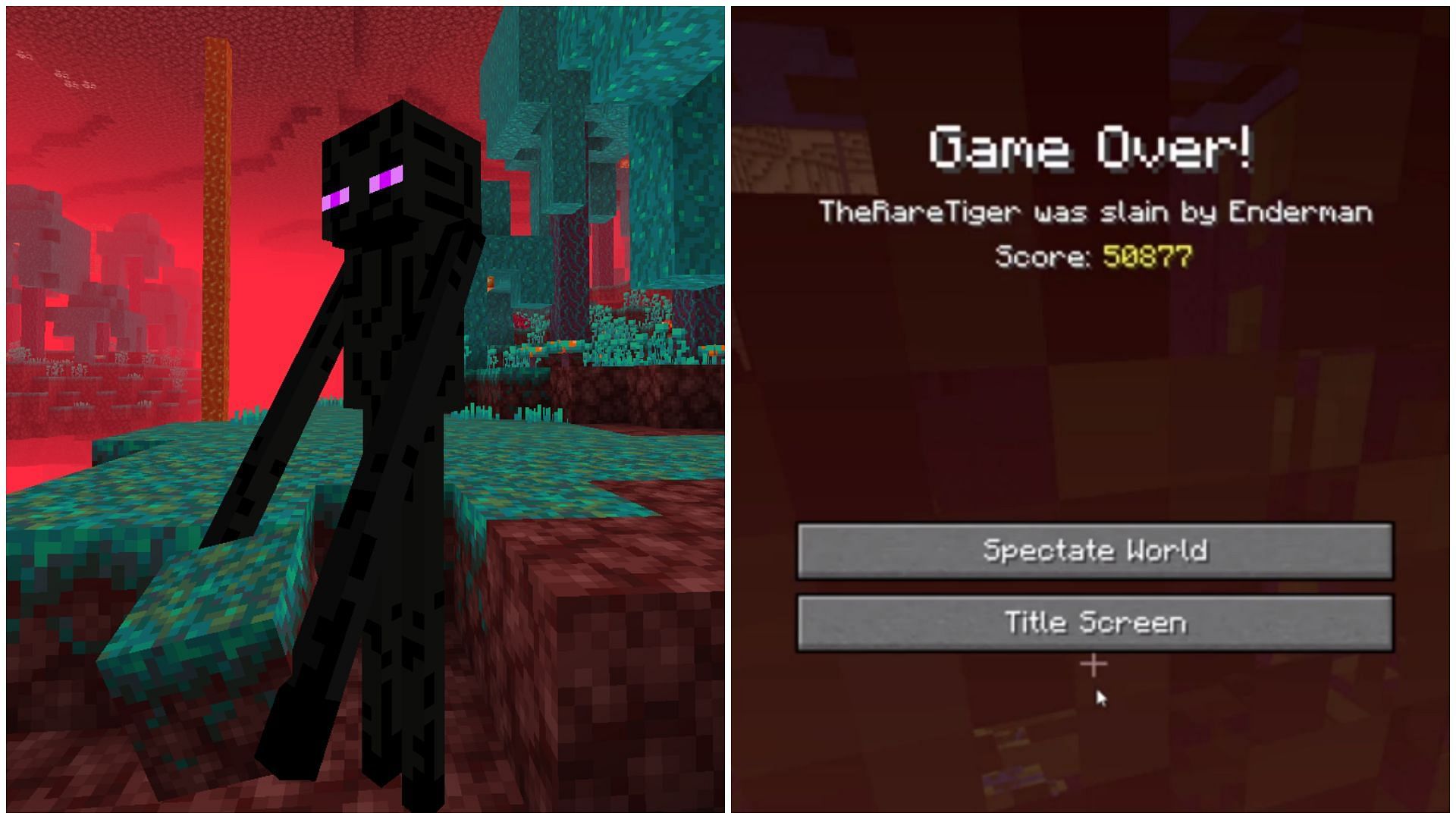 Minecraft Redditor died in their 200-day old hardcore world after an Enderman attack (Image via Mojang)