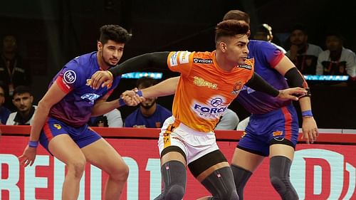 Aslam Mustafa in action for Puneri Paltan (Image via PKL)