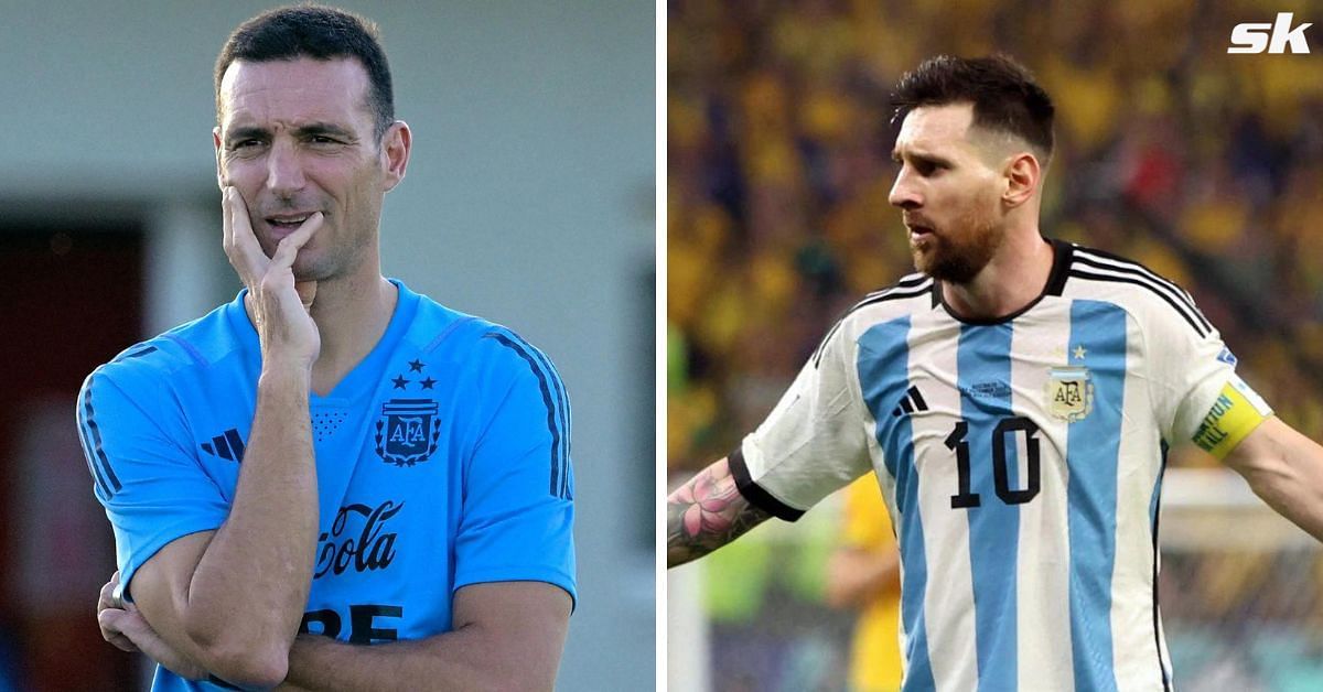 Lionel Scaloni and Lionel Messi (via Getty Images)