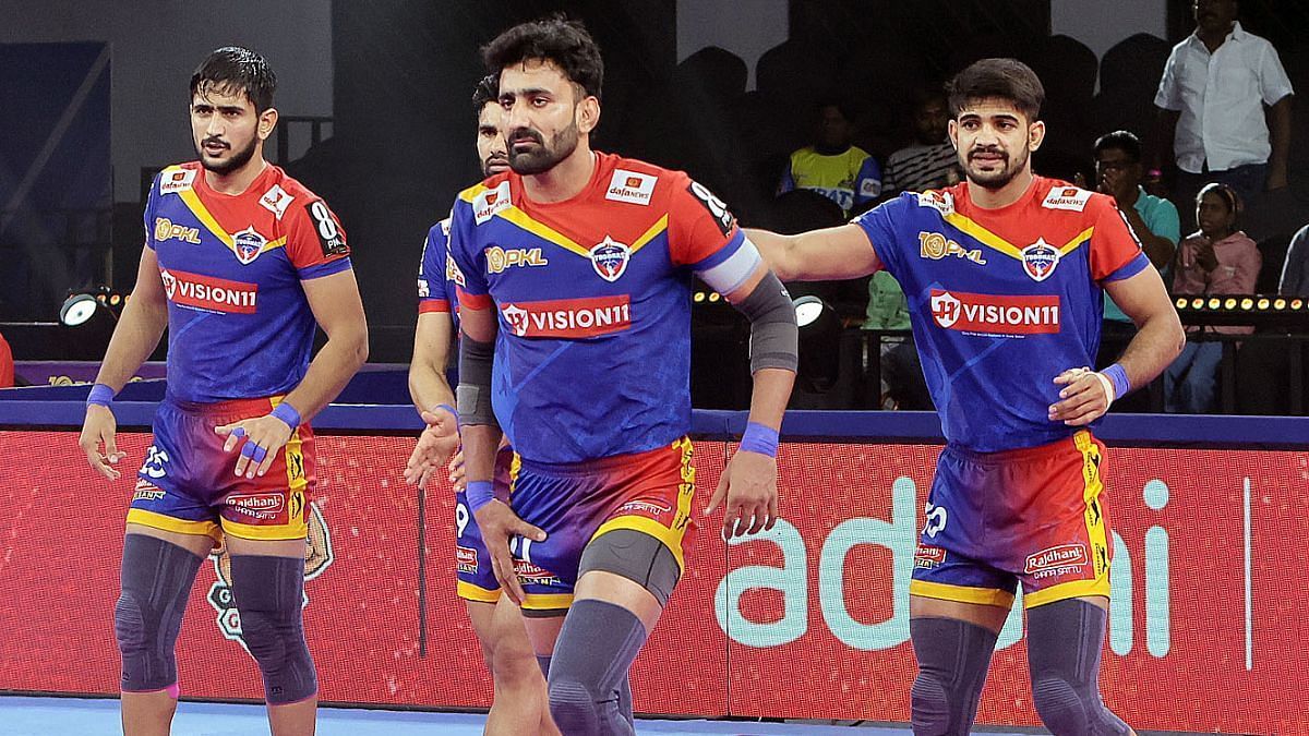 UP Yoddhas in action against Gujarat Giants (Image Courtesy: PKL)