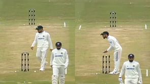 [Watch] Virat Kohli changes India's luck by swapping bails 5 balls before Jasprit Bumrah breaks big partnership