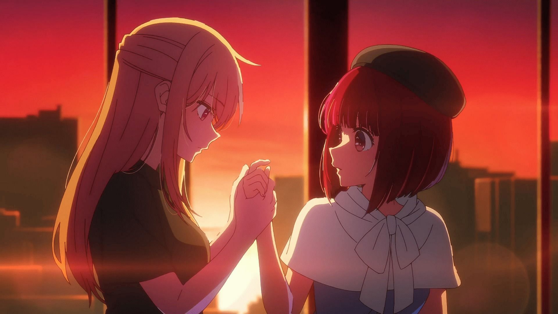 Ruby and Kana as seen in Oshi no Ko (Image via Doga Kobo)