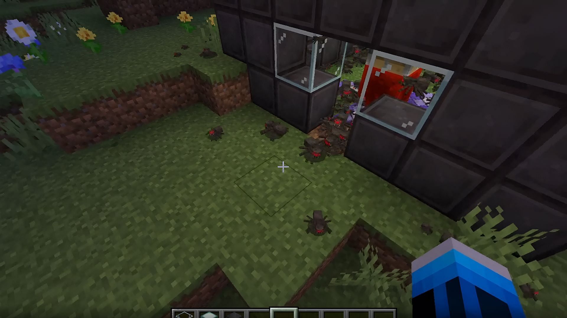 A Minecraft fan discovered that a new command attribute allows for smaller mobs, including spiders.