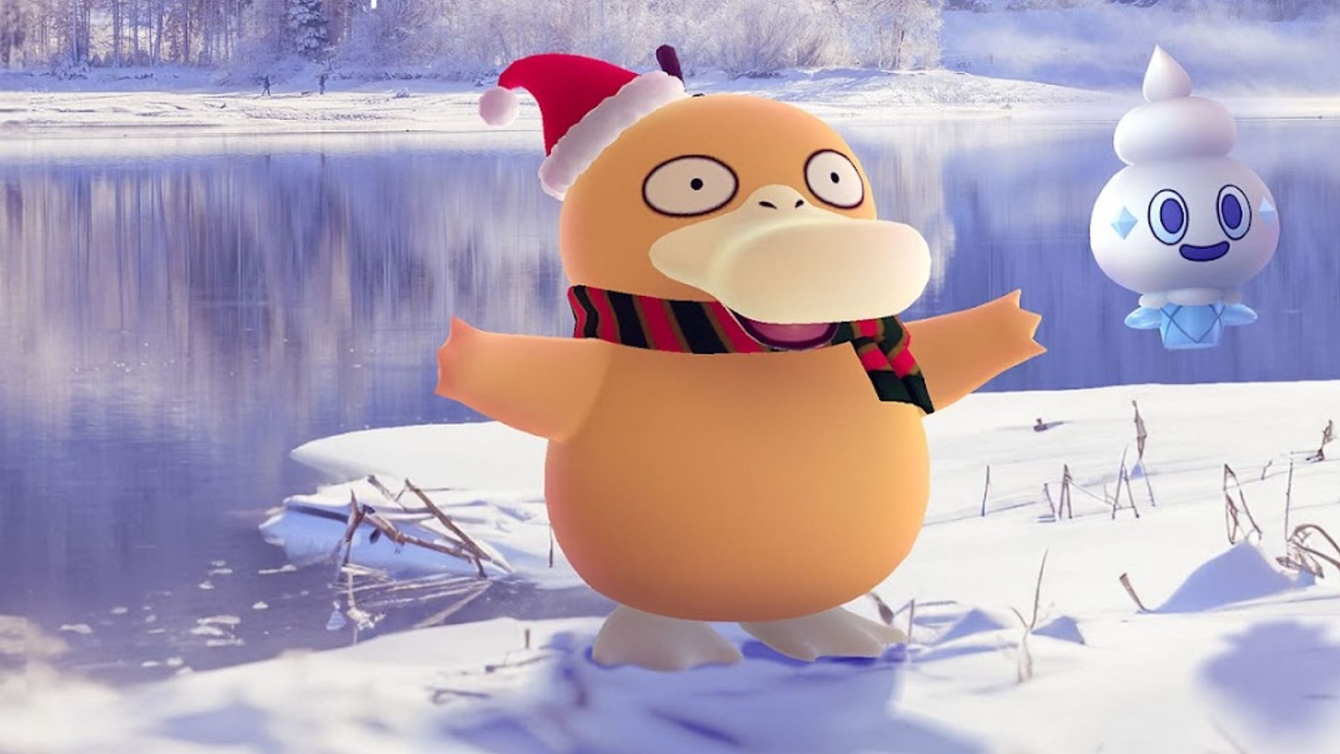 Holiday Psyduck has a base catch rate of 20% (Image via The Pokemon Company)