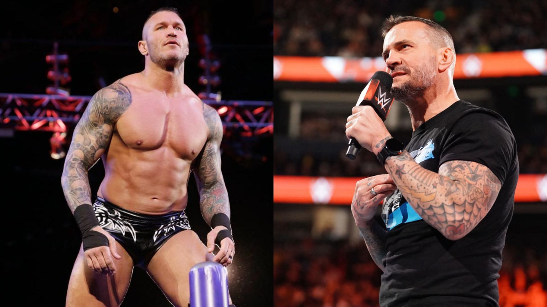 Randy Orton (left), CM Punk (right)