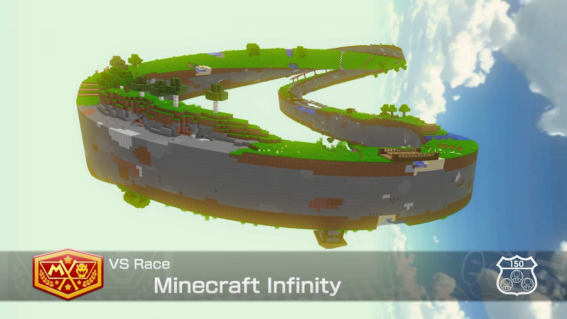RiazorMC recently debuted their Minecraft-themed track for Mario Kart 8 (Image via RiazorMC/YouTube)