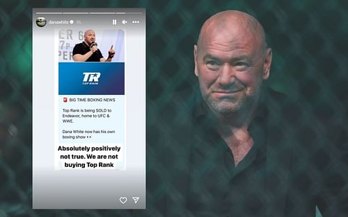 Dana White's comment on Top Rank-Endeavor rumor [Via Dana White's Instagram]