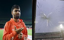 [Watch] “Uske liye sorry” - Rinku Singh innocently apologizes for breaking media box glass during 2nd IND vs SA T20I