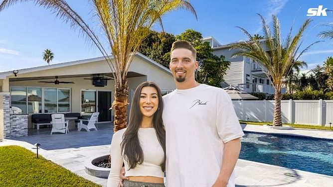 Inside Blake Snell's former $1,435,805 waterfront Florida mansion ft. jet ski lifts & a pool with a twist