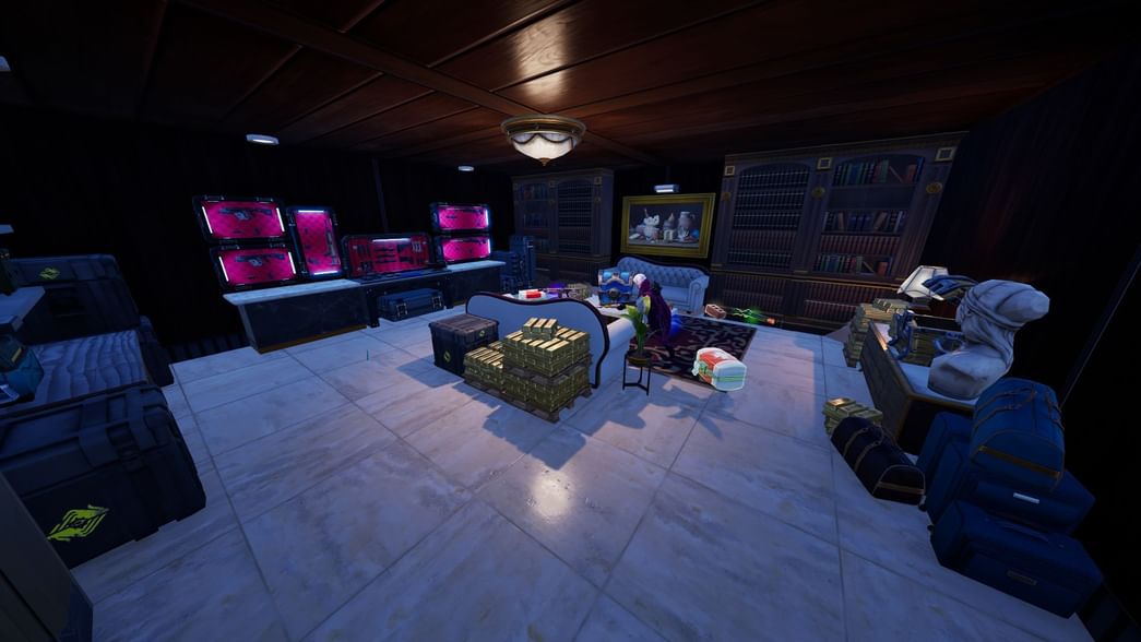 What does the yellow circle mean in Fortnite Chapter 5?