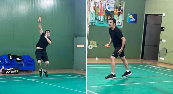“Never had to jump this much” – Gautam Gambhir plays Badminton in latest Instagram post
