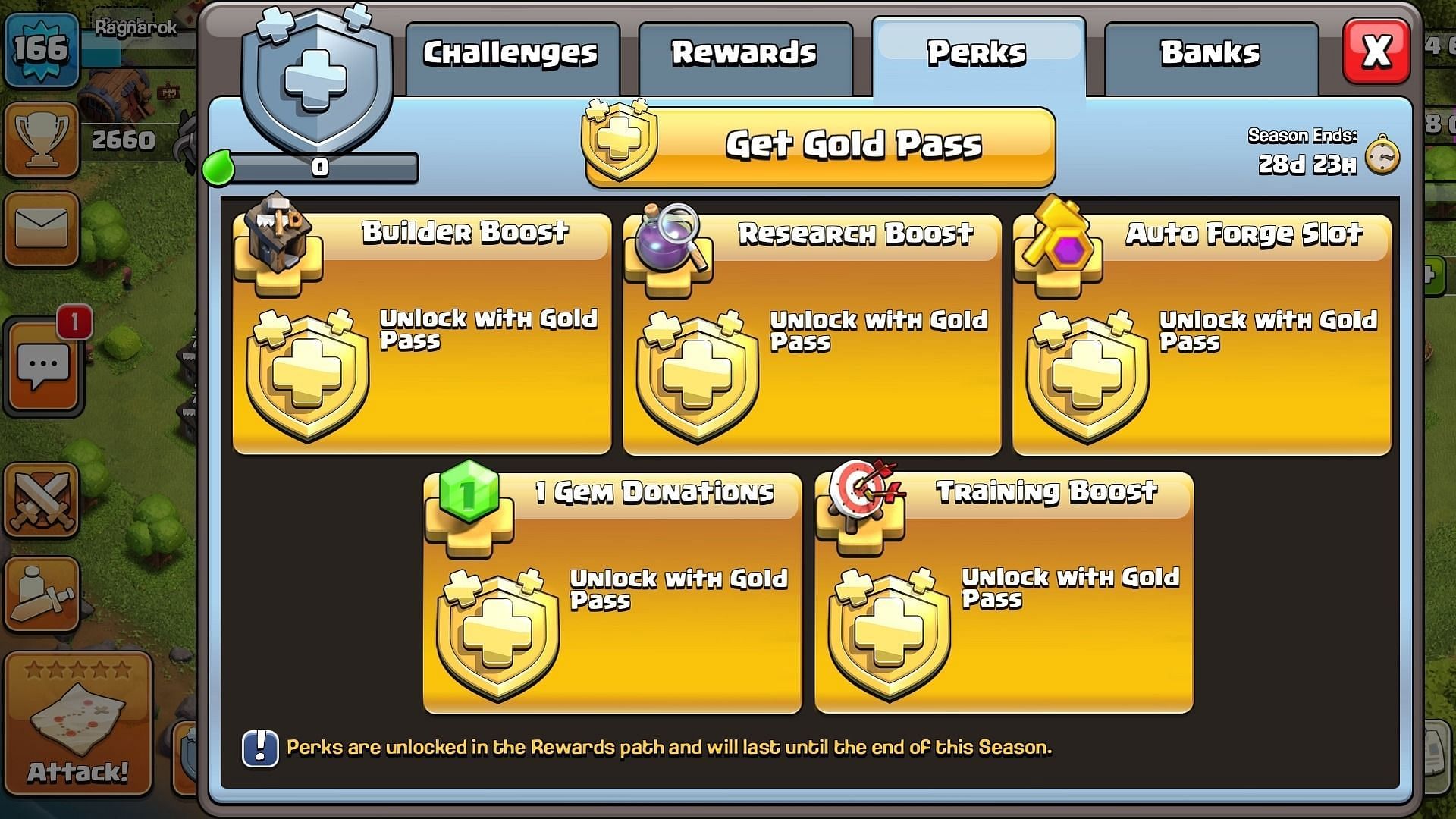 Get Clash of Clans December Gold Pass for free (Image via Supercell)