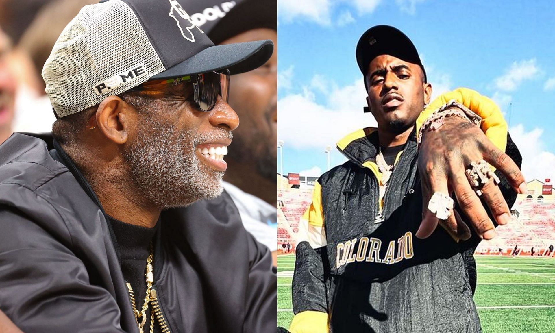 Deion Sanders (left), Deion Sanders Jr. (right)