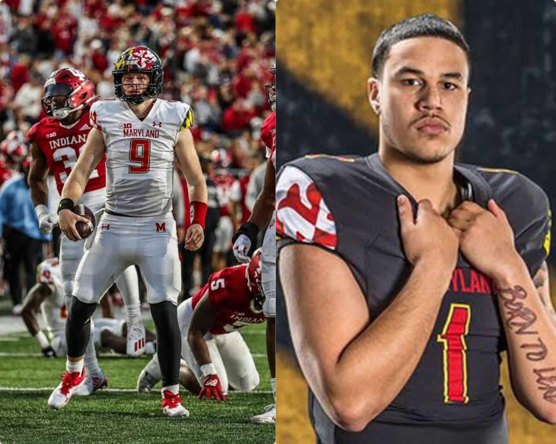 Billy Edwards Jr and Cameron Edge are the two starting quarterback options for Maryland