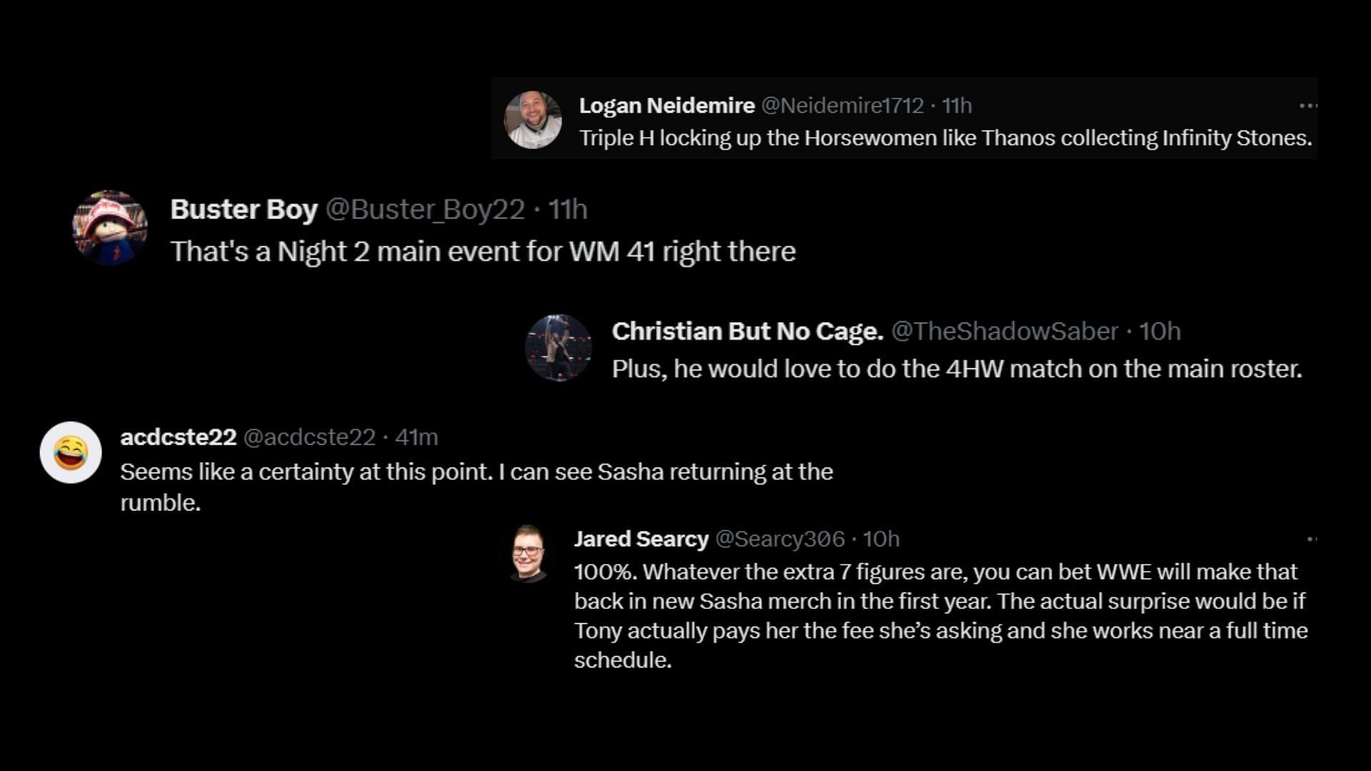 Screenshot of some more fan reactions on Twitter.