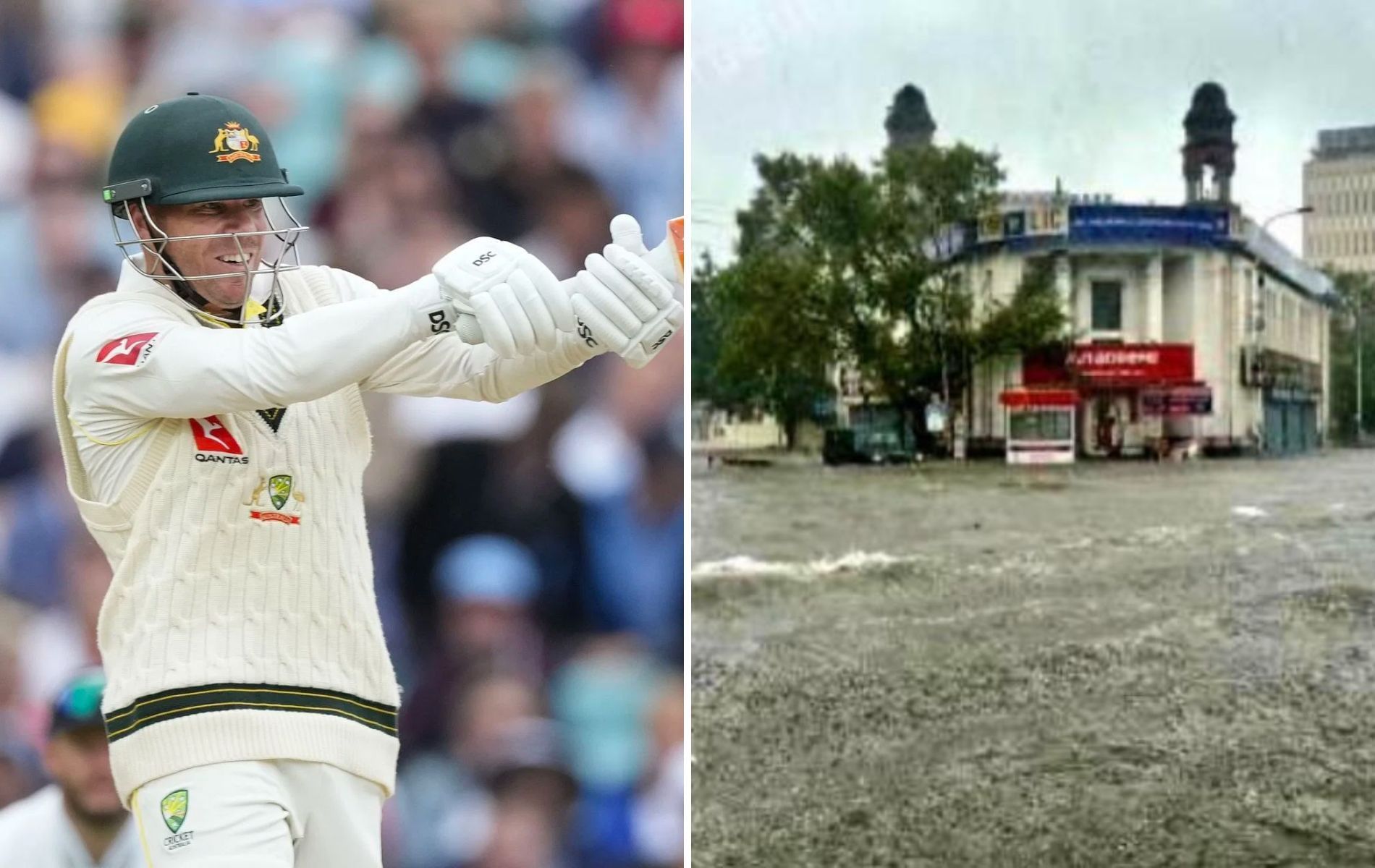 David Warner (L). (Pics: AP/Instagram)