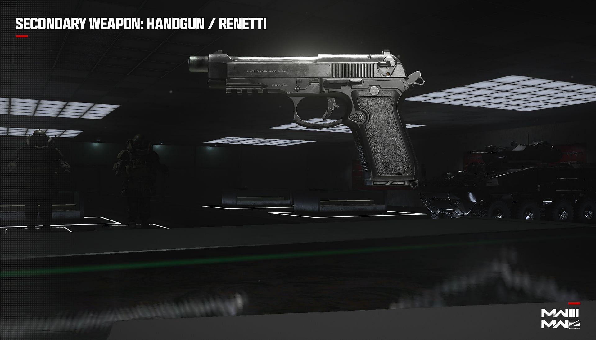 The Renetti handgun of Modern Warfare 3 (Image via Activision)