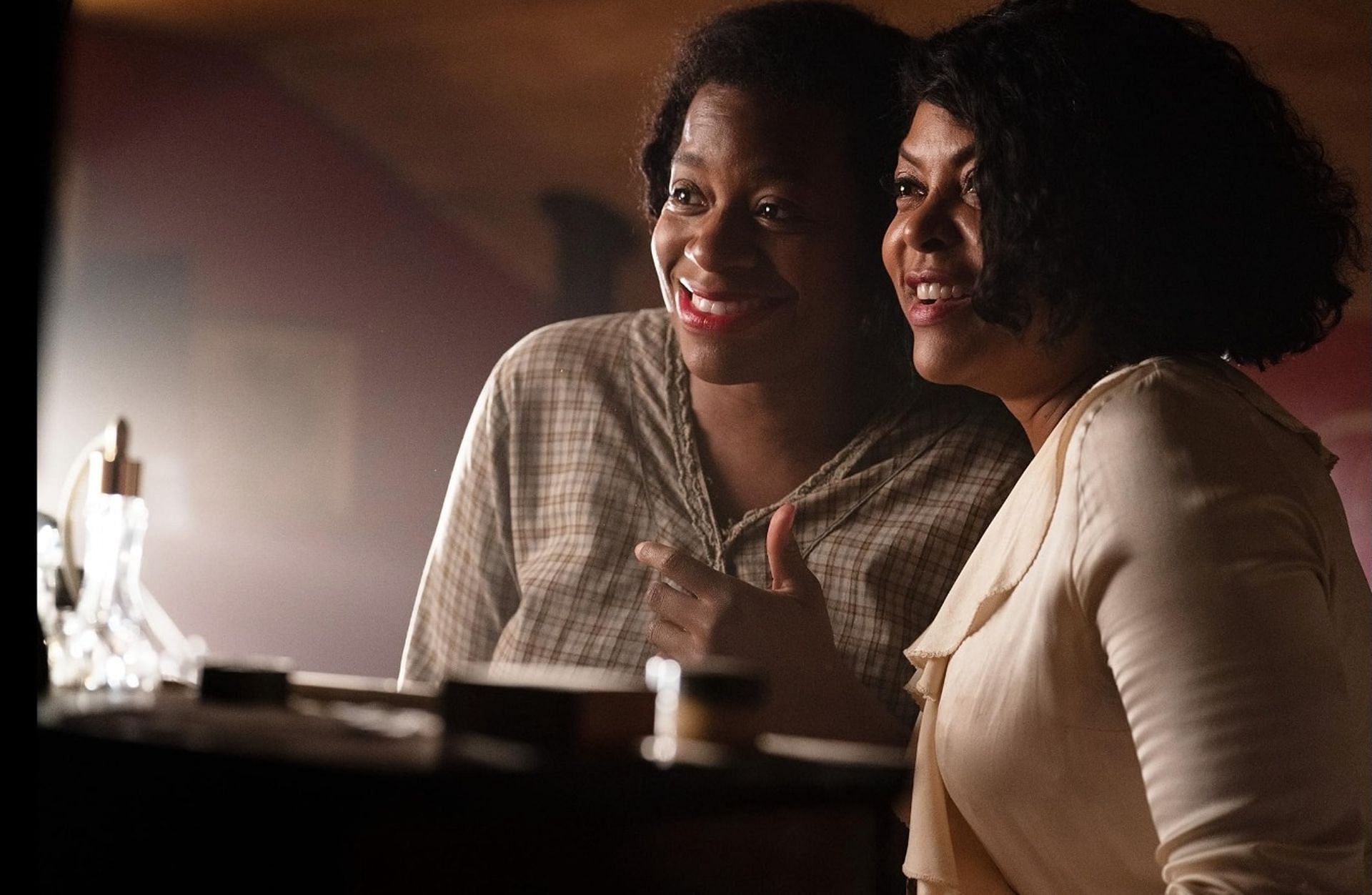 Taraji P. Henson and Fantasia Barrino in a scene from The Color Purple (Image via IMDb)