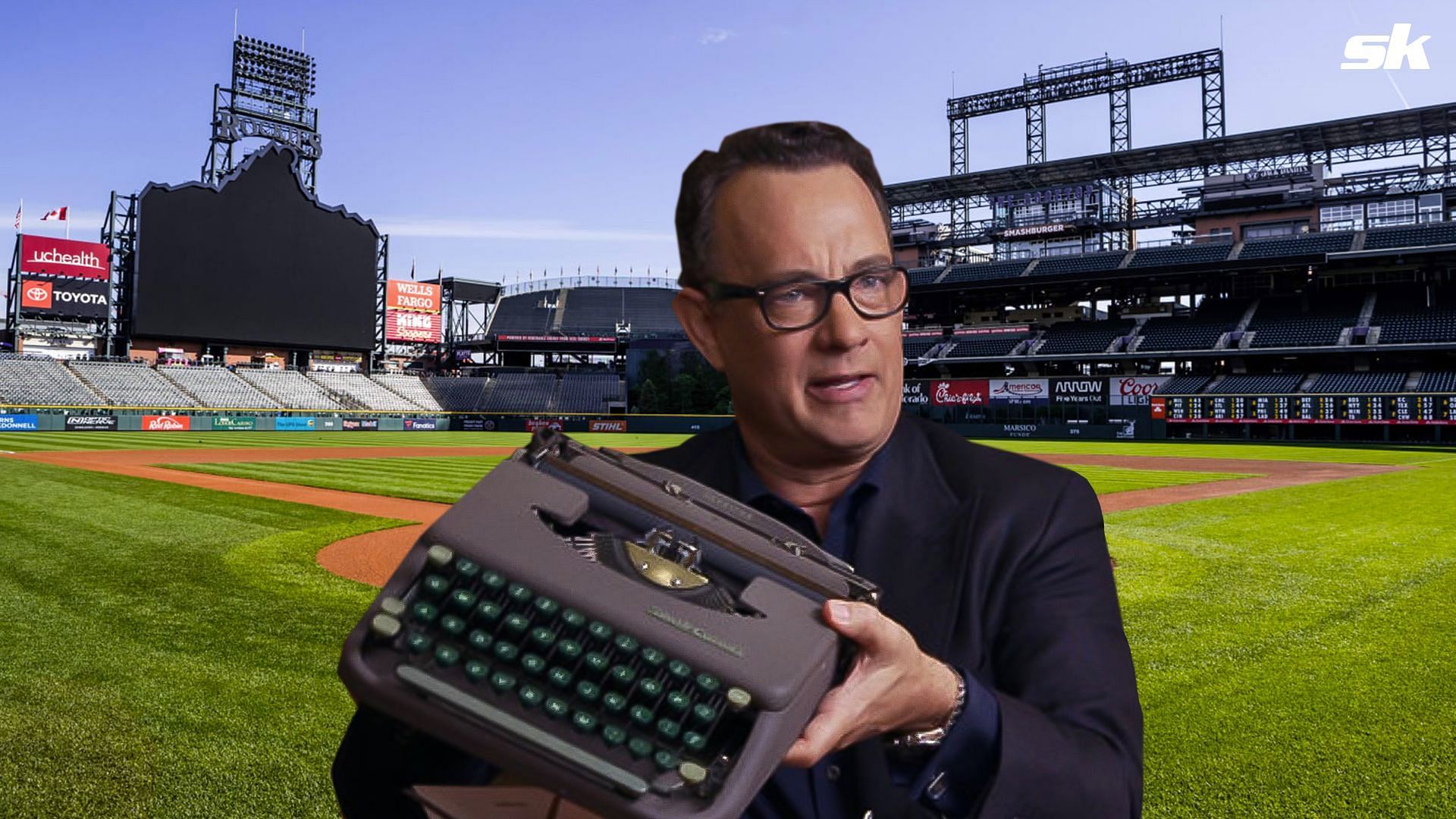 Tom Hanks used to bring a typewriter to baseball games