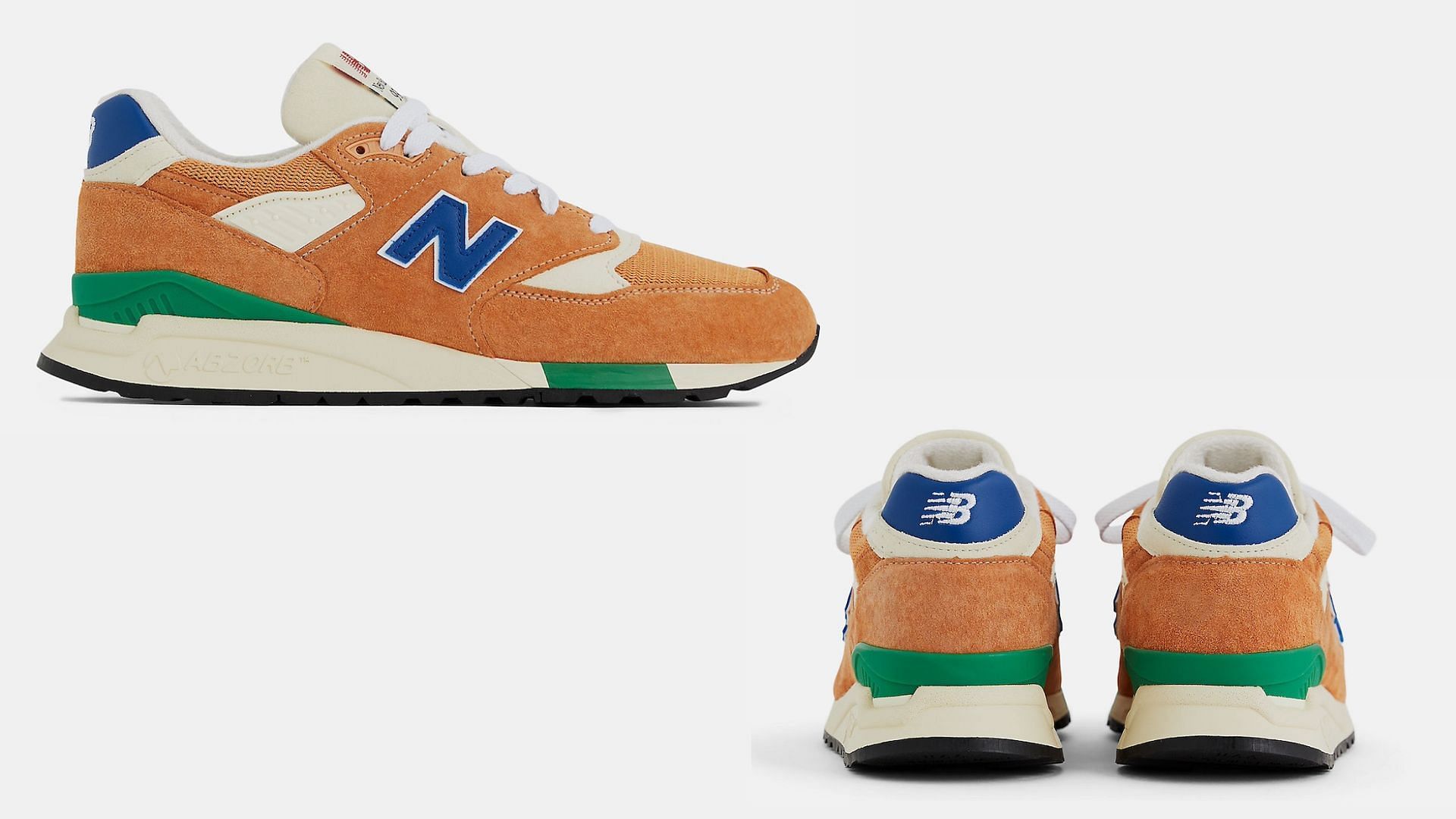 made in usa: New Balance 998 Made in USA “Sepia Atlantic Blue” shoes ...