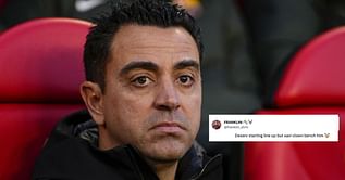 "Deserved to play", "He has done nothing wrong" - Barcelona fans fuming as Xavi benches key player for Atletico Madrid clash