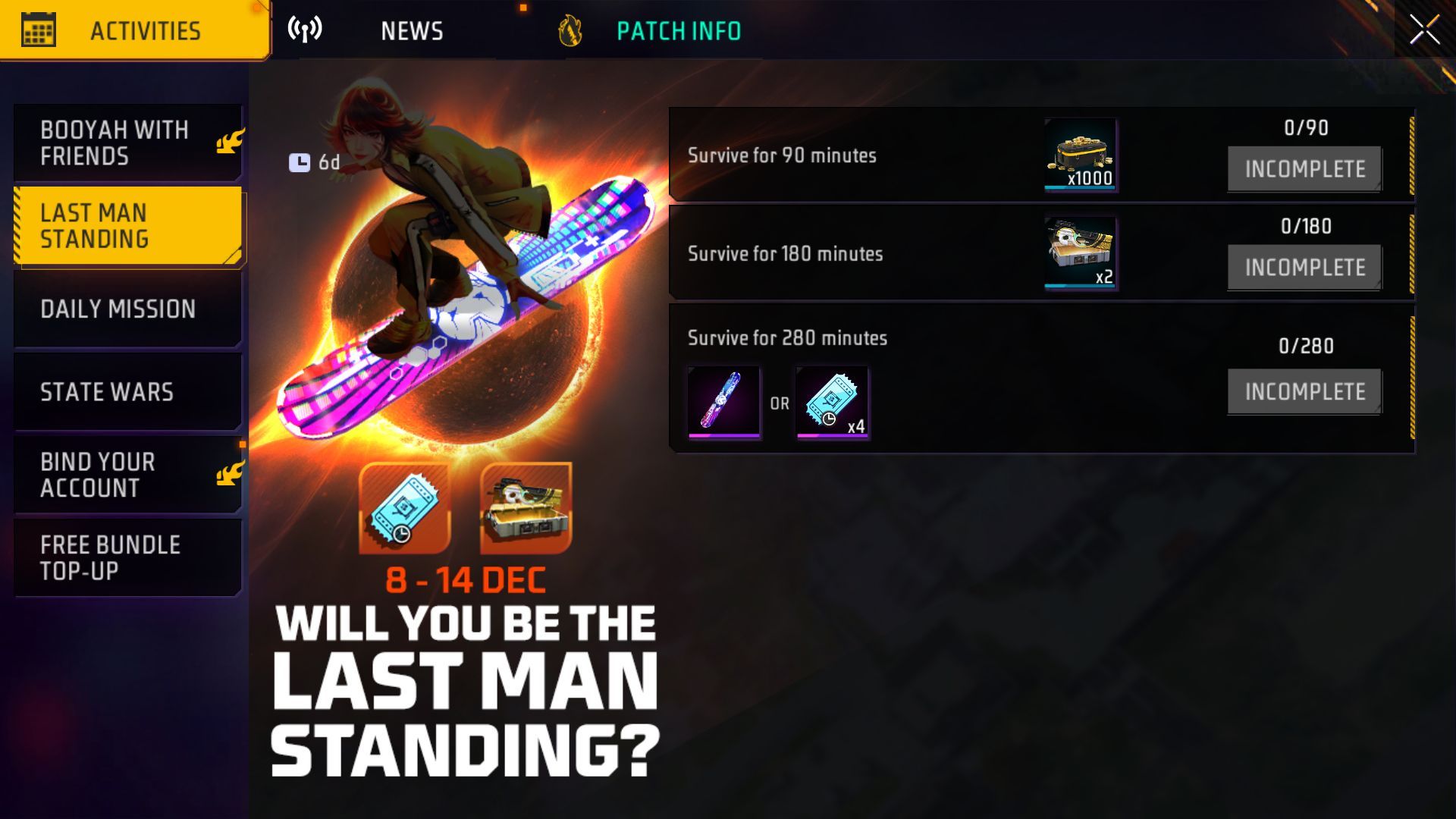 Last Man Standing is the latest event that Garena has added to the battle royale title (Image via Garena)