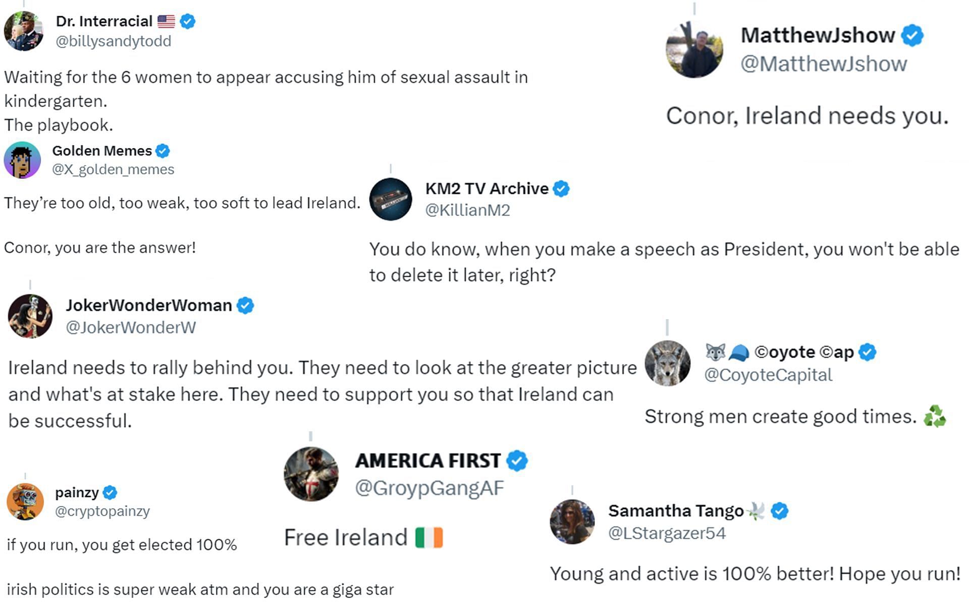 Fan reactions to McGregor&#039;s &#039;X&#039; post