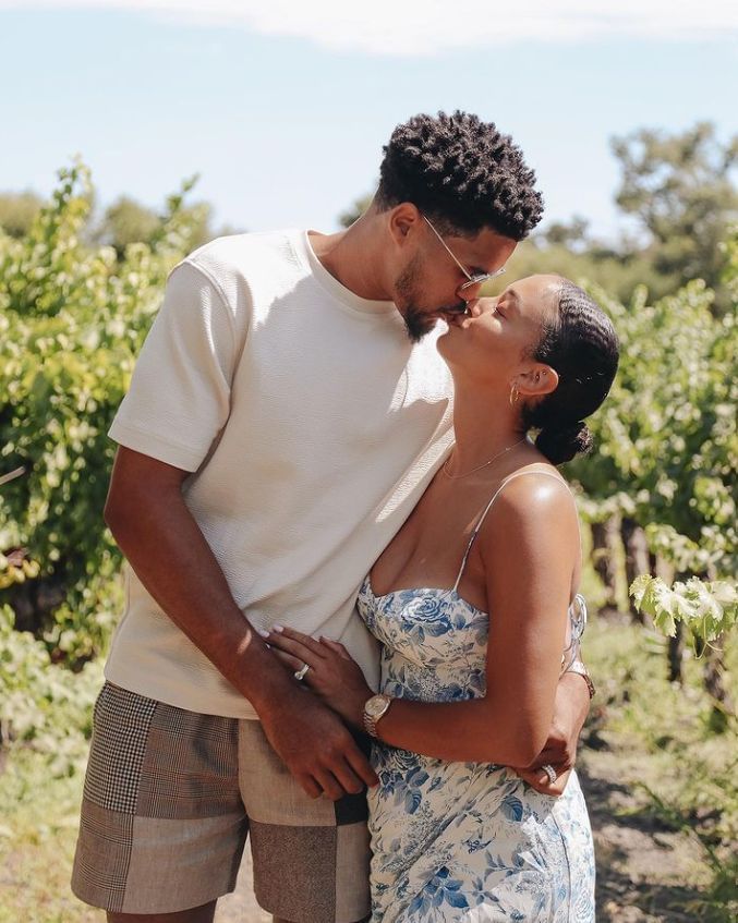 Who is Tobias Harris' wife Jasmine Winton?