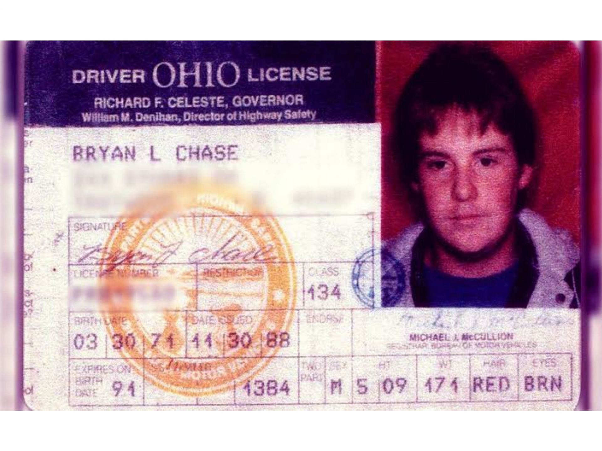 Identification belonging to Bryan Chase (Image via Oxygen)