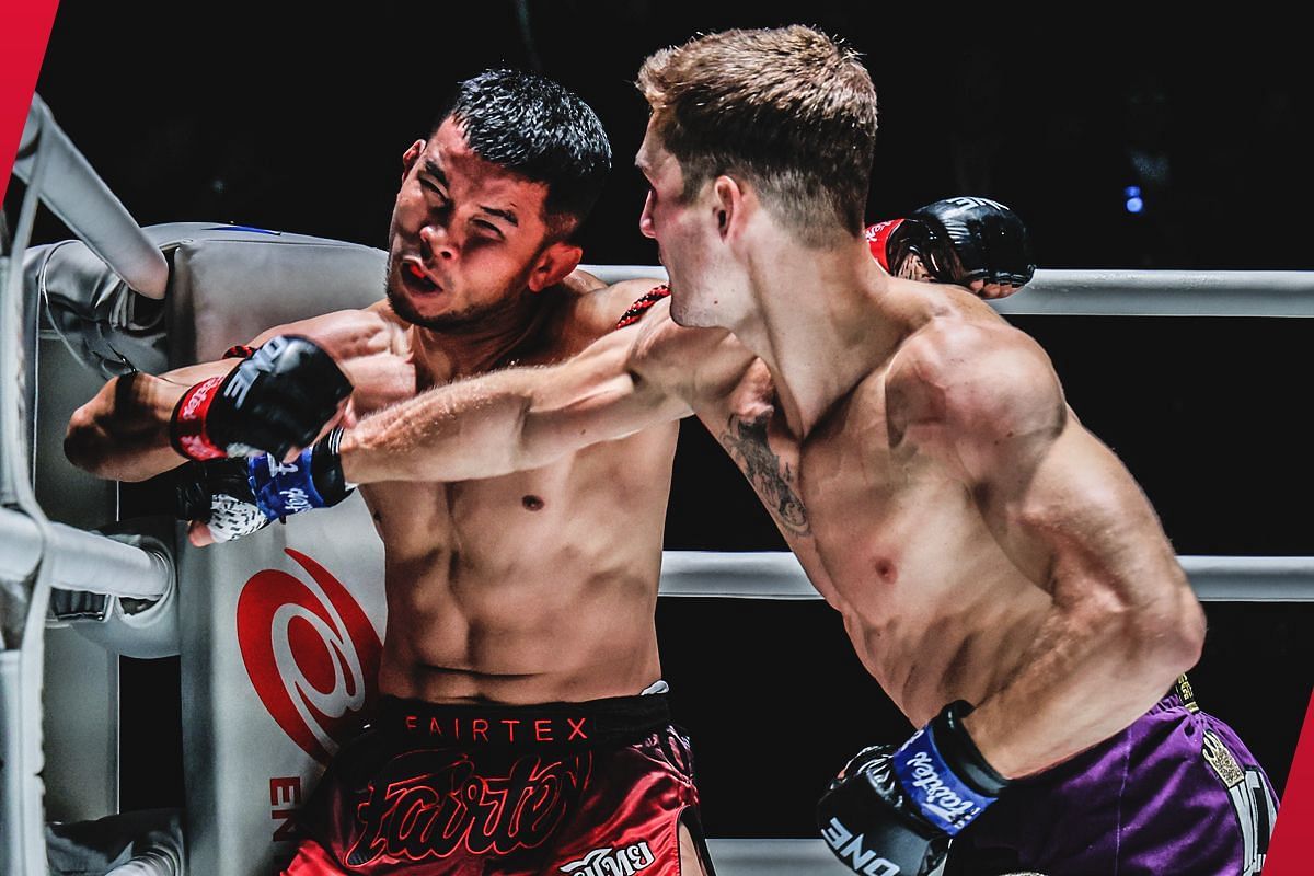 Nico Carrillo lands huge right hand on the legend Nong-O Hama (Photo: ONE Championship)