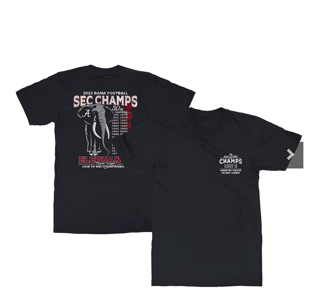 Alabama SEC Championship Tshirt How to buy, top 5 tees, prices and more