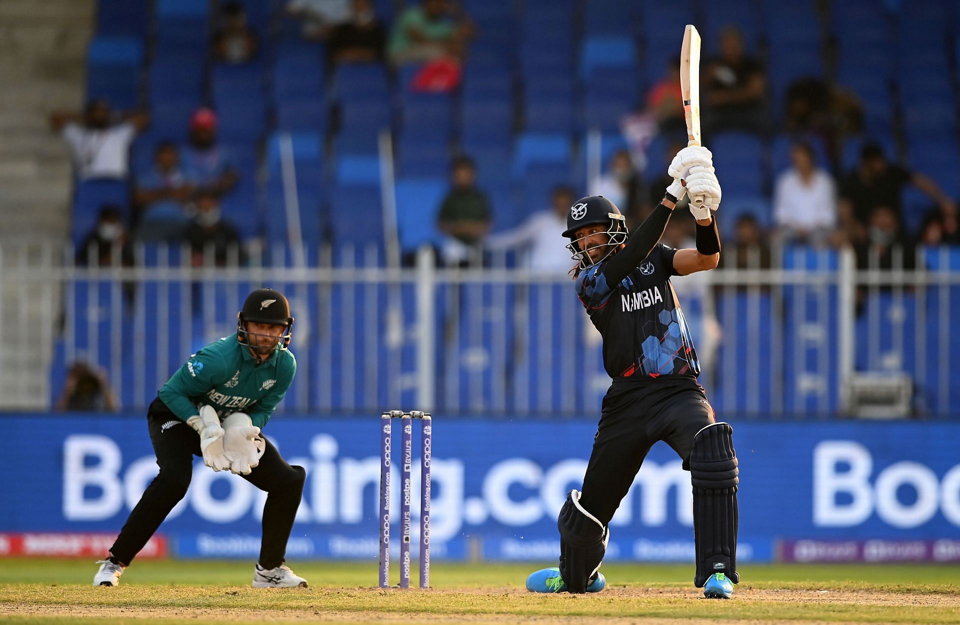 David Wiese in action: New Zealand v Namibia - ICC Men&#039;s T20 World Cup 2021