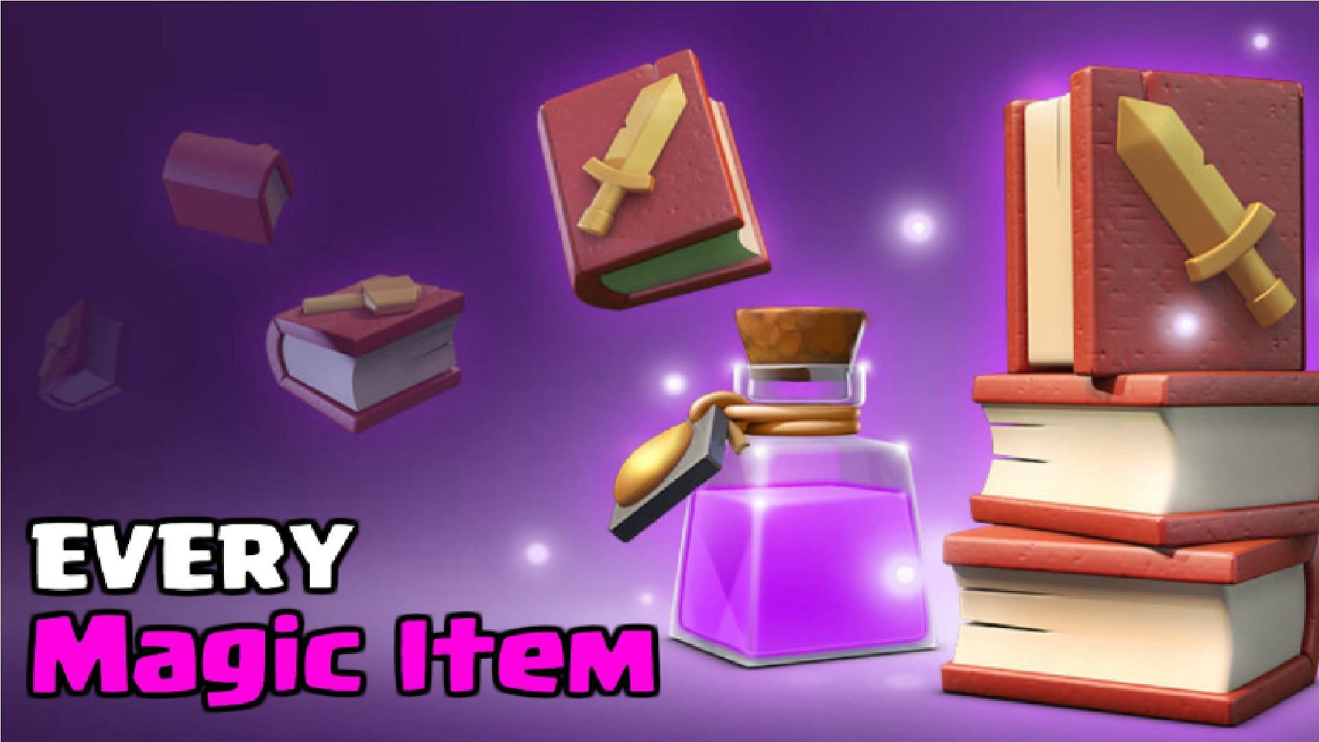 Buying Magic Items, especially Books from Trader Shop, can be helpful (Image via Supercell)