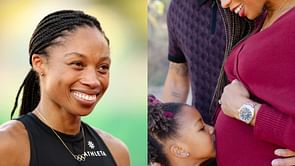 Allyson Felix flaunts her baby bump before appearing at 2023 IHI Forum