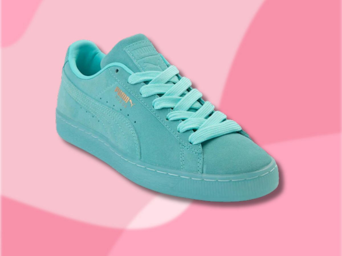 The Puma suede classic XXI mint shoes (Image via Private sneakers)