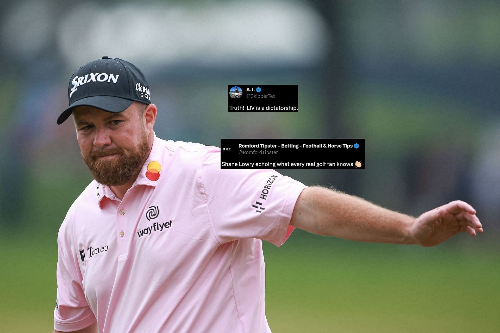 Shane Lowry criticizes LIV Golf and its members
