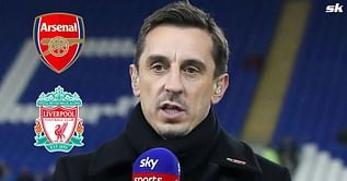 “The only challengers for City” - Gary Neville predicts who will win Premier League as he chooses between Arsenal and Liverpool