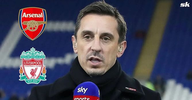 “The only challengers for City” - Gary Neville predicts who will win Premier League as he chooses between Arsenal and Liverpool