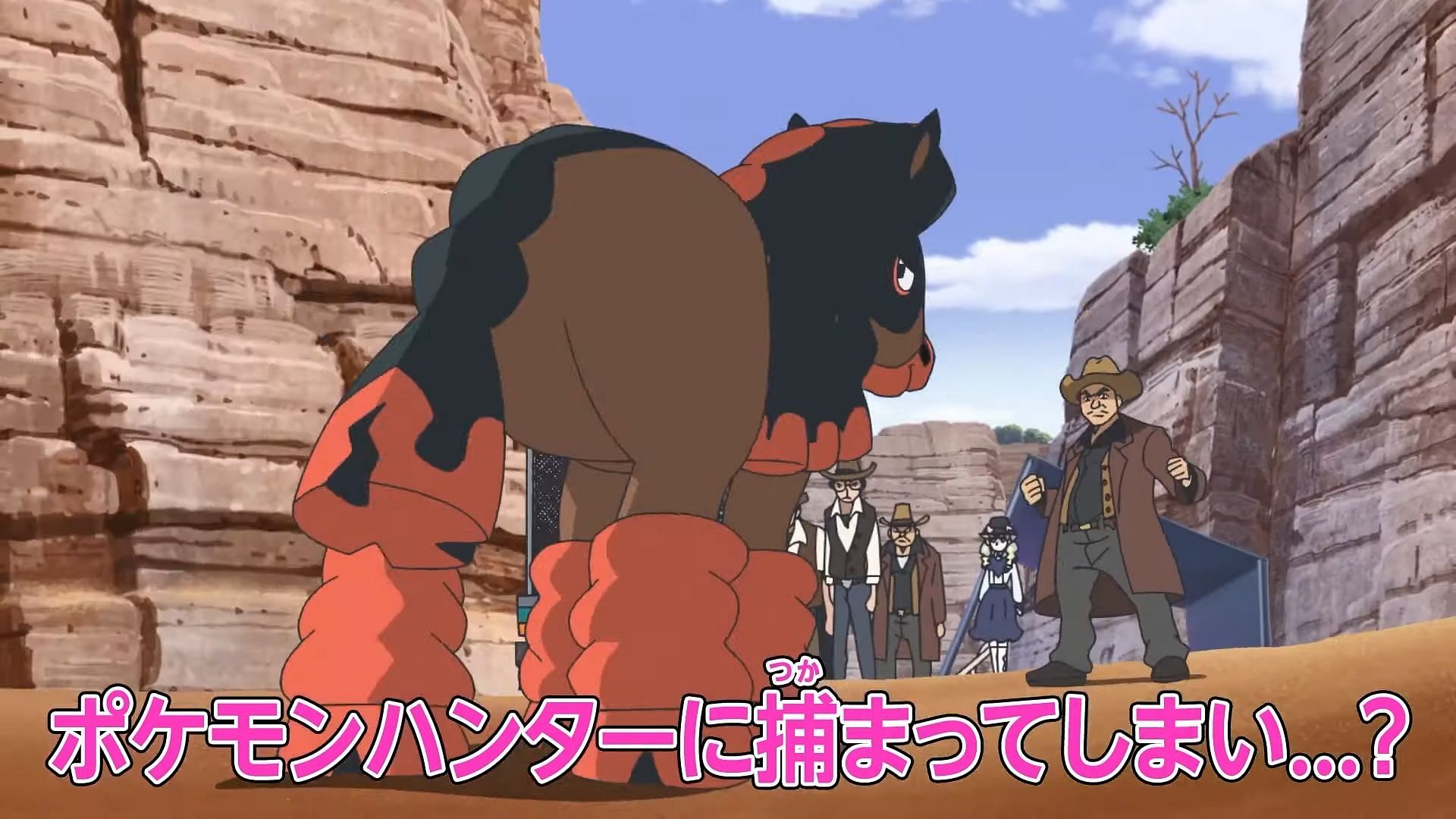 Mudsdale seems to be quite the challenge for Captain Pikachu (Image via The Pokemon Company)