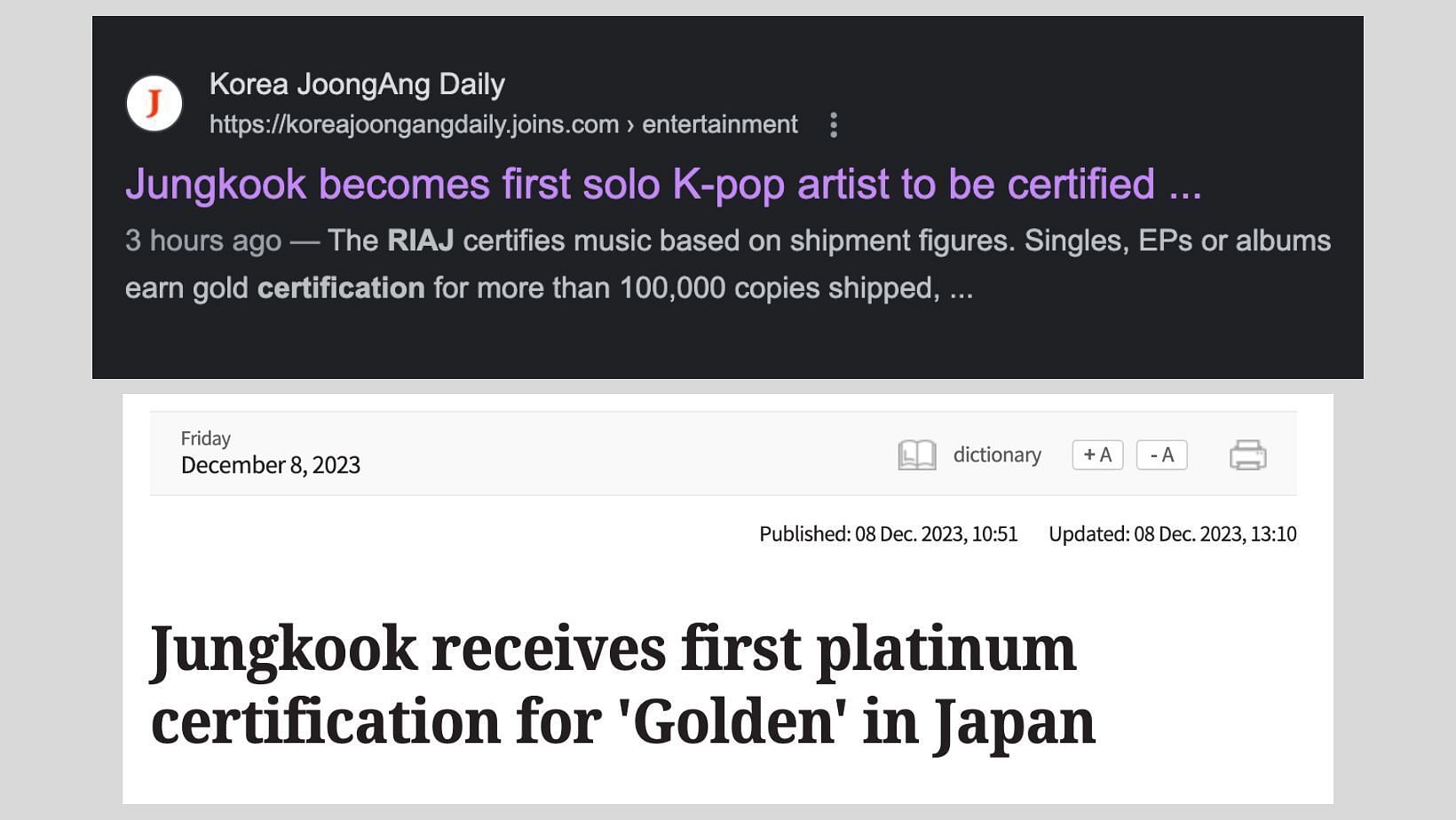 Screenshot taken from Dispatch article. (Source: Google News/ Korea JoongAng Daily)