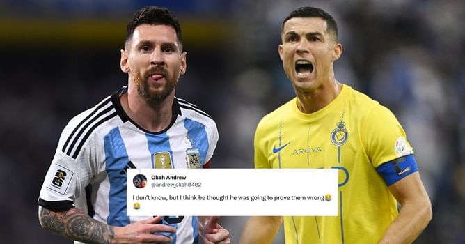 "Bro is crying inside", "You can see the pain" - Lionel Messi fans mock Cristiano Ronaldo's reaction after Al-Hilal fans chant Inter Miami star's name