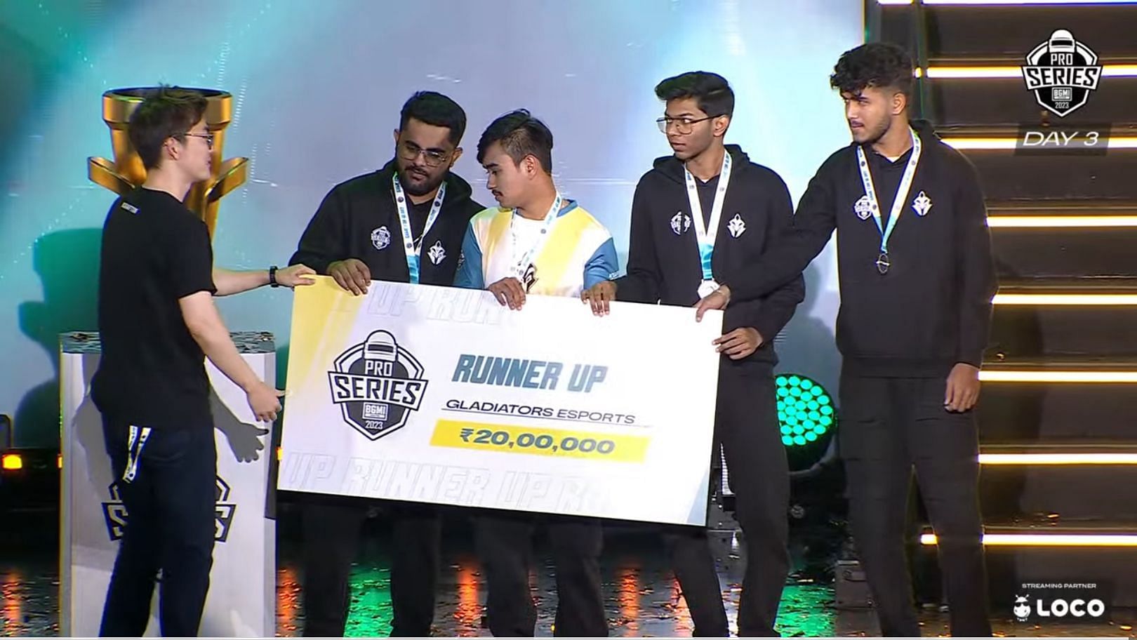 Gladiator Esports recently earned second place in BMPS 2023 (Image via BGMI)