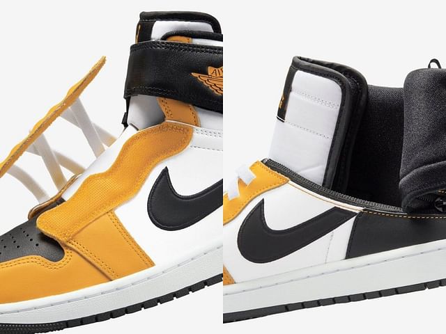 flyease air jordan: Air Jordan 1 High FlyEase “Yellow Ochre” shoes ...