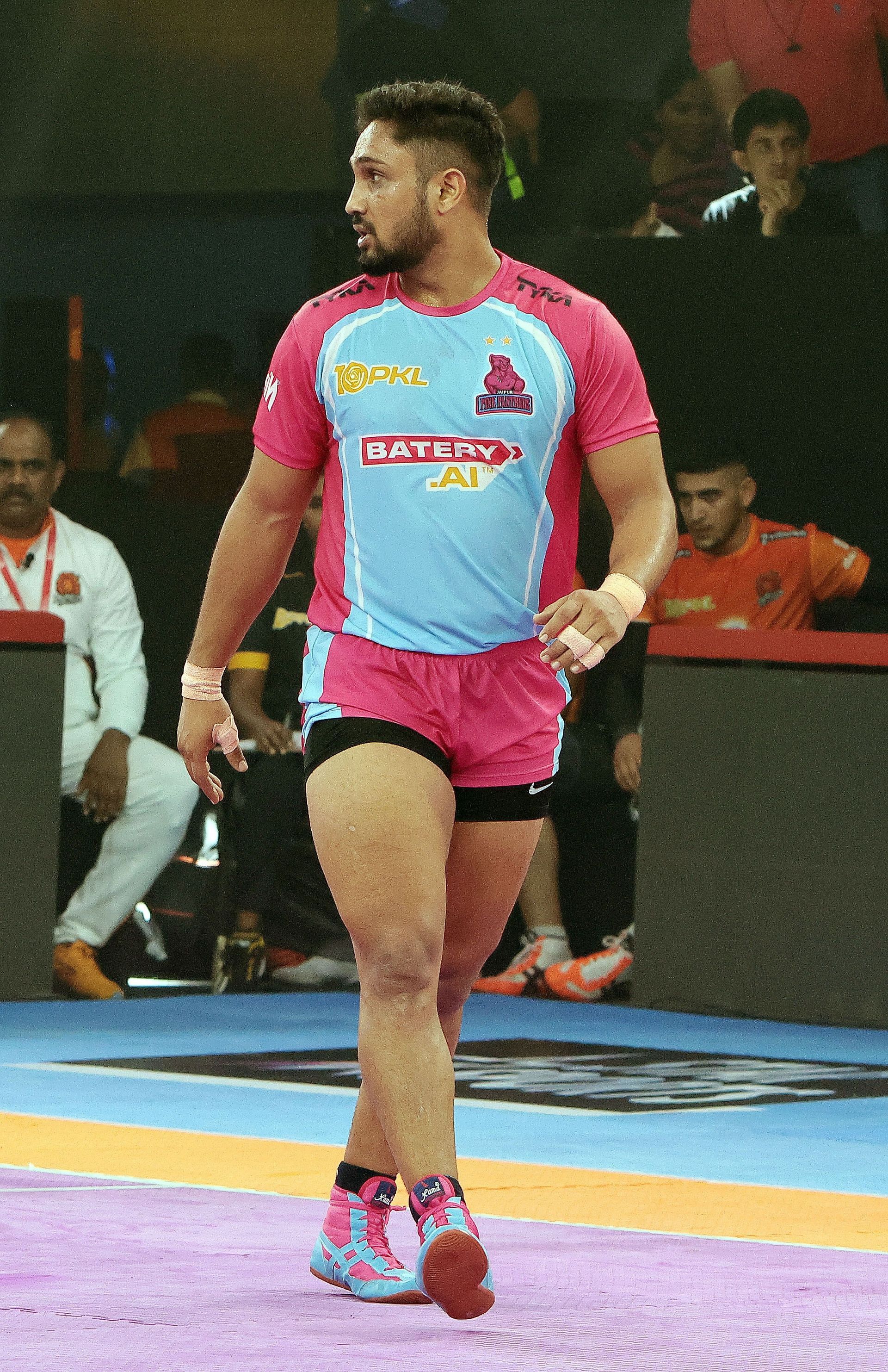 Sunil Kumar against Puneri Paltan. (credits: PKL)