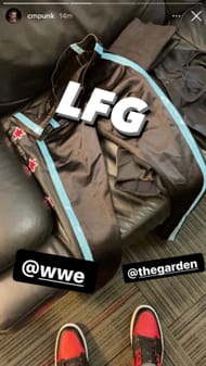 Screenshot aus dem Instagram Stories-Beitrag von CM Punk